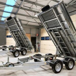 Remolque volquete Indespension de 2 ejes – PTAC 2700 kg